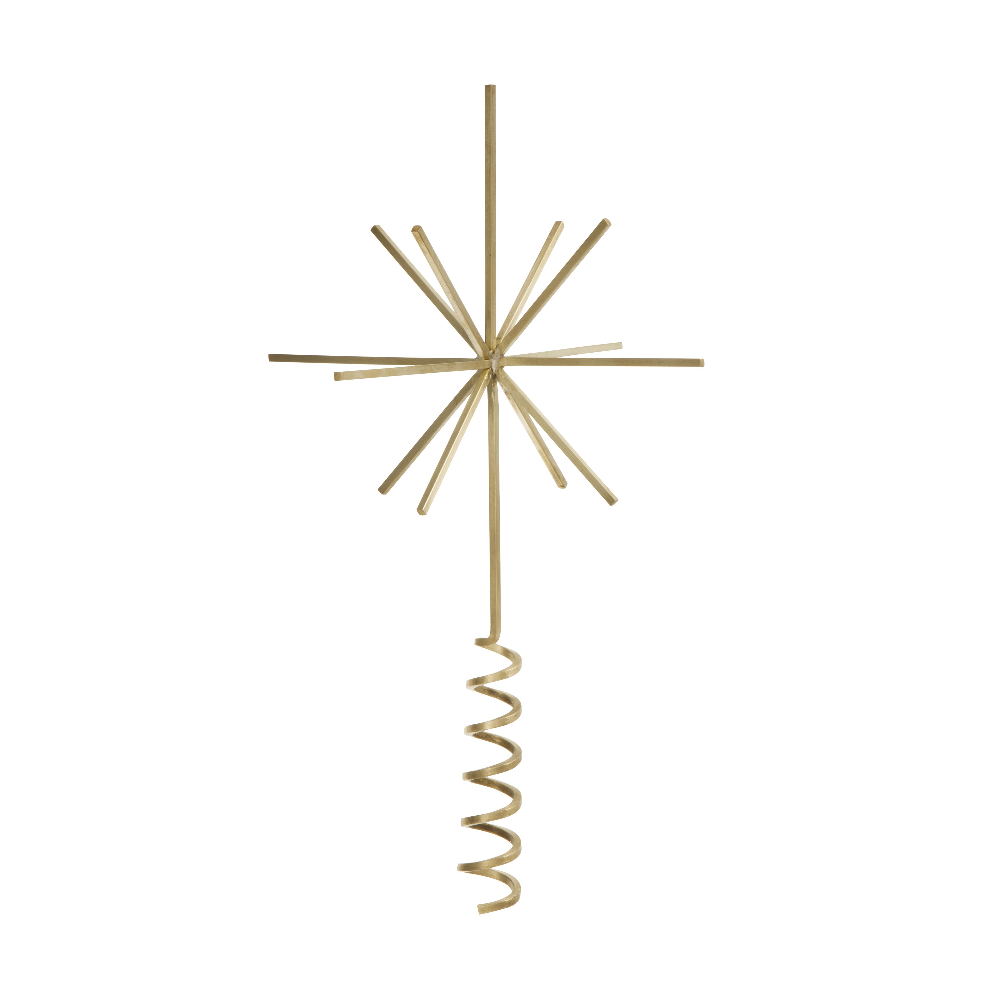 Ferm Living tree top star, brass