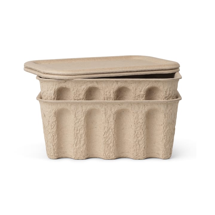 Ferm storage box paper small 2-pack - brown - Ferm LIVING