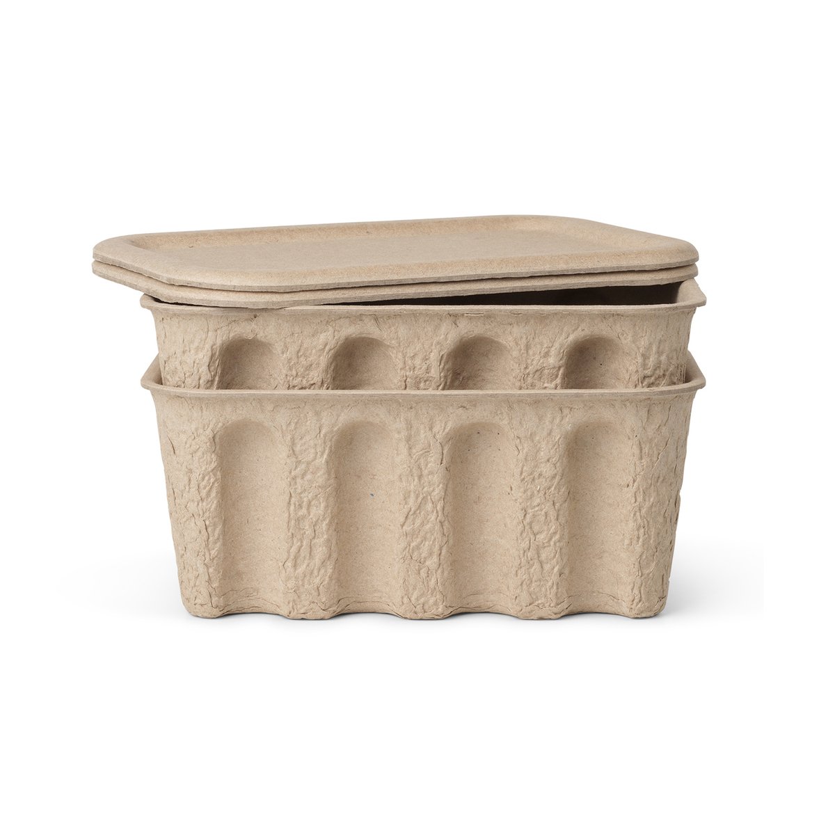 Ferm Living Ferm storage box paper small 2-pack brown