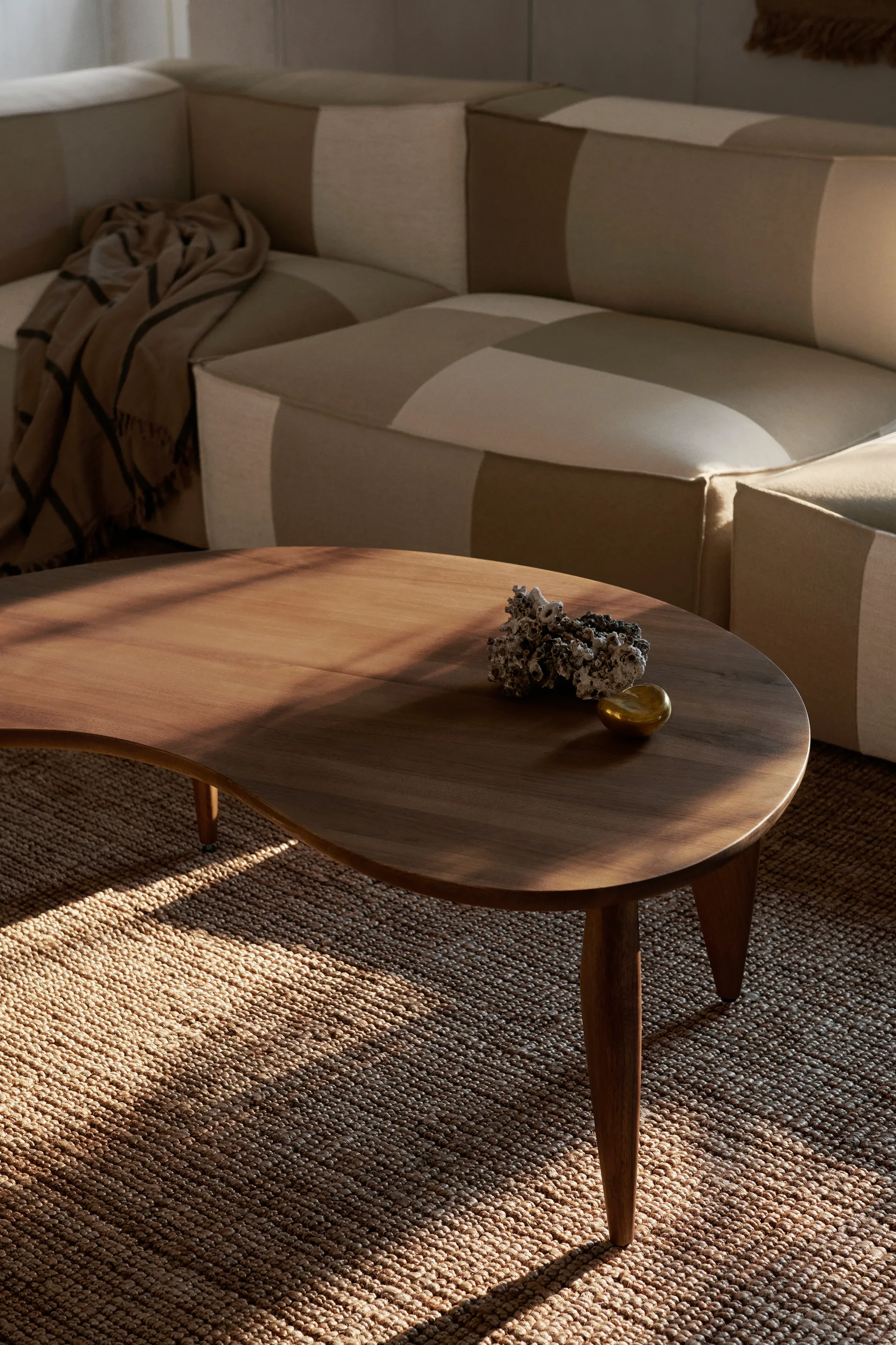 Feve coffee table, Walnut Ferm Living