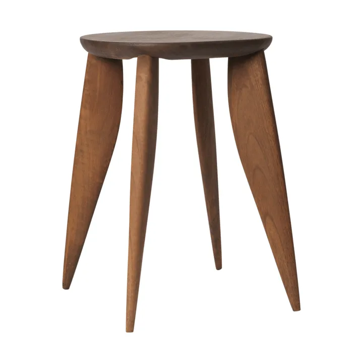 Feve side table - Walnut, 42x42x45 cm - Ferm Living