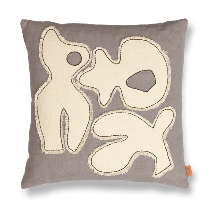 Figure cushion cover 50x50 cm - Grey BlueI-Off-white - Ferm LIVING