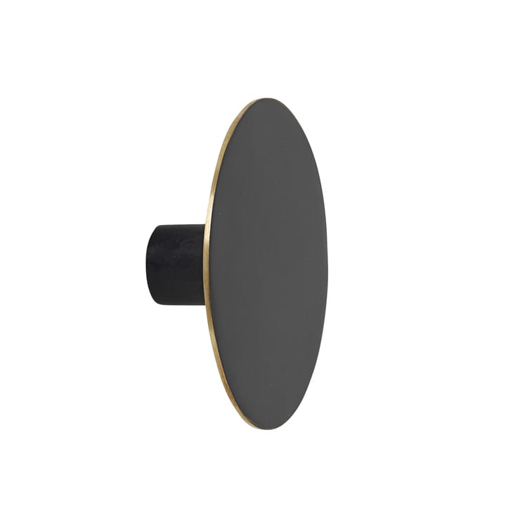 Flat Circle knob black-brass - Ø7 cm - ferm LIVING