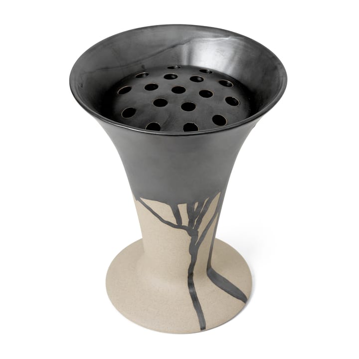 Flores vase 23 cm, Sand-black Ferm Living
