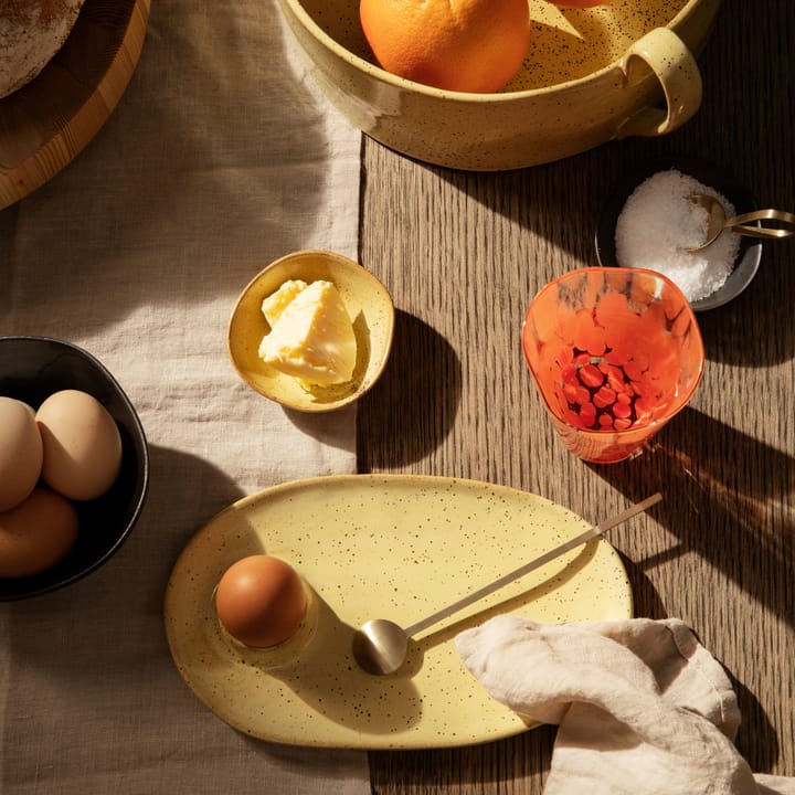 Flow bowl 9 cm - yellow-speckled - Ferm LIVING