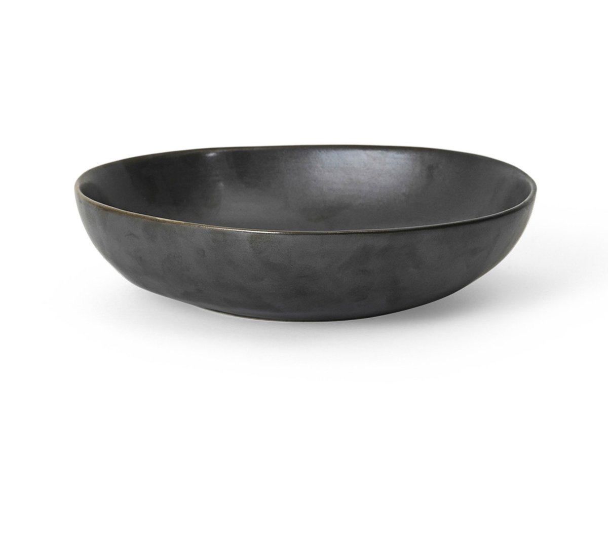 Ferm Living Flow bowl large o19.5 cm Black | Scandinavian Design | Serving bowls | Black