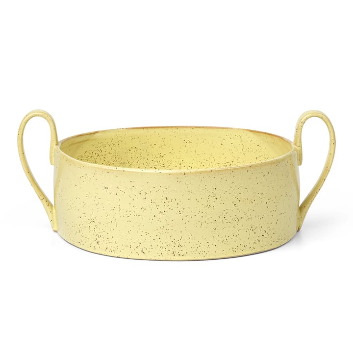 Flow Centrepiece bowl - yellow speckle - Ferm LIVING