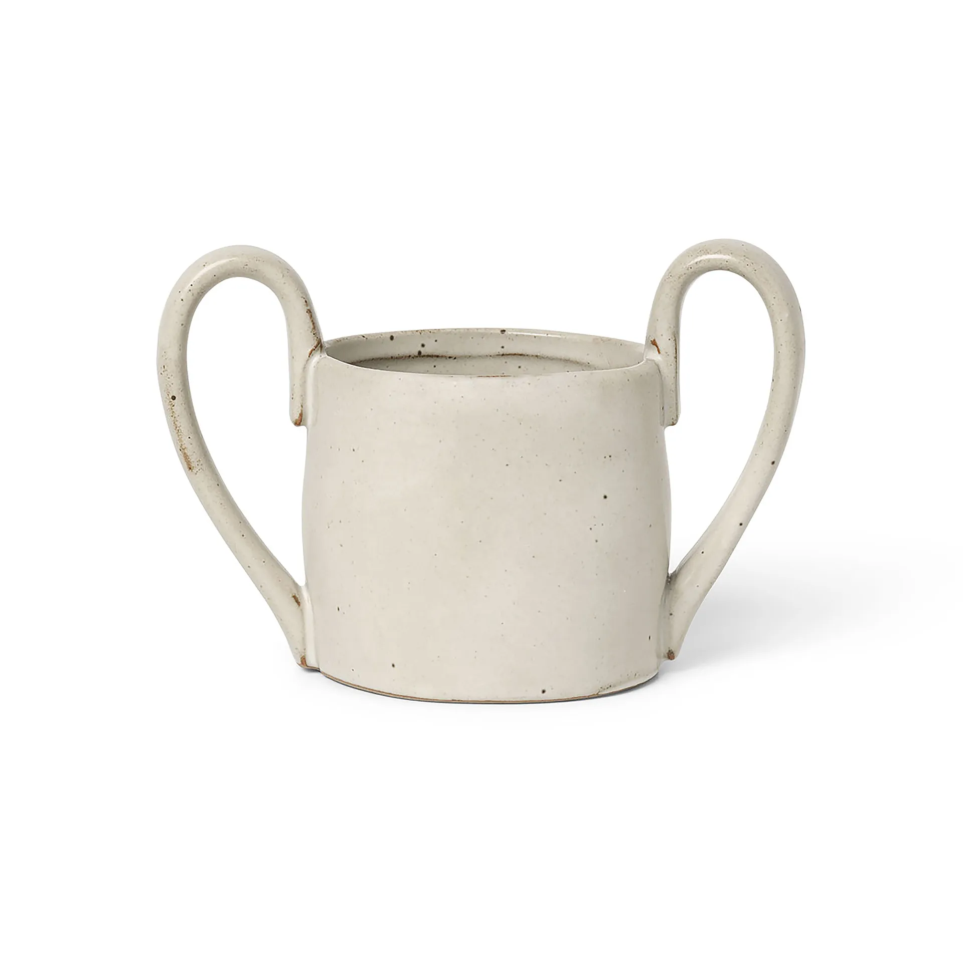 Flow children's mug 19 cl, Off-white speckle Ferm Living