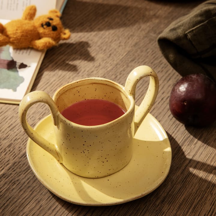 Flow children's mug 19 cl, yellow speckle Ferm Living