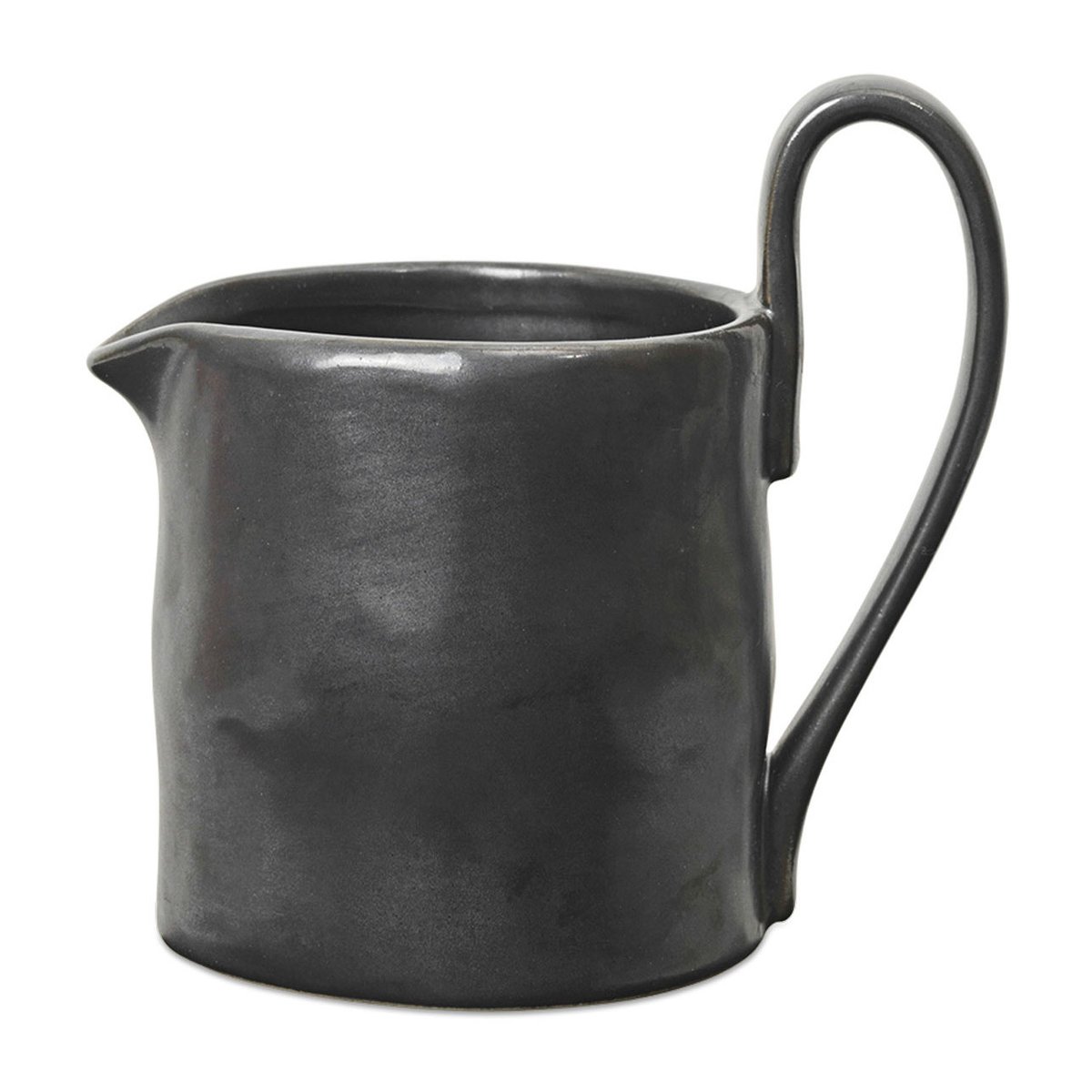 Ferm Living Flow milk pitcher 30 cl Black | Scandinavian Design | Milk jugs | Black
