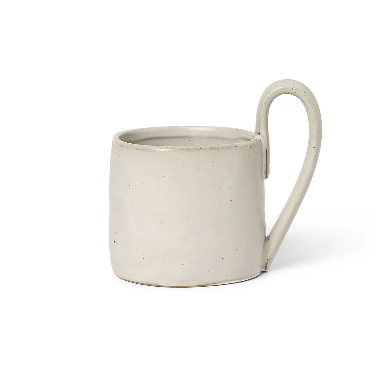 Ferm Living Flow mug 36 cl Off-white speckle | Scandinavian Design | Coffee cups | White