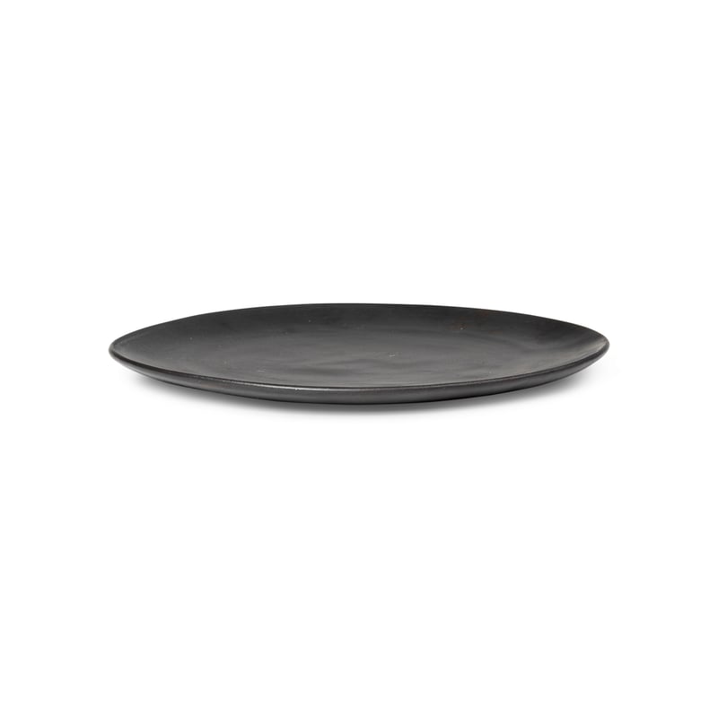 Ferm Living Flow plate 22 cm black