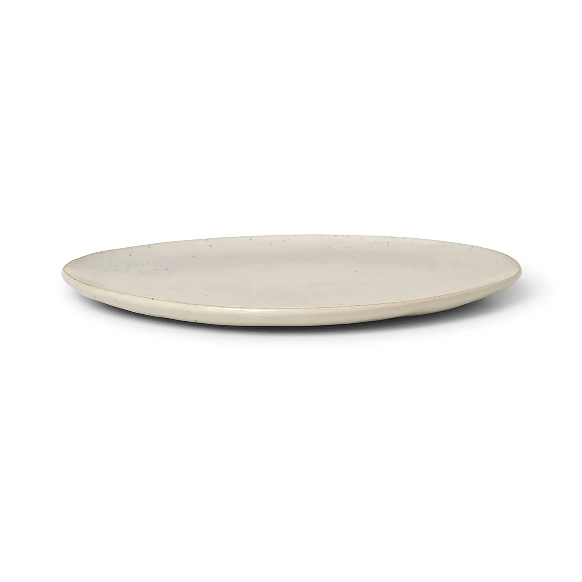 Flow plate 22 cm, Off-white speckle Ferm Living