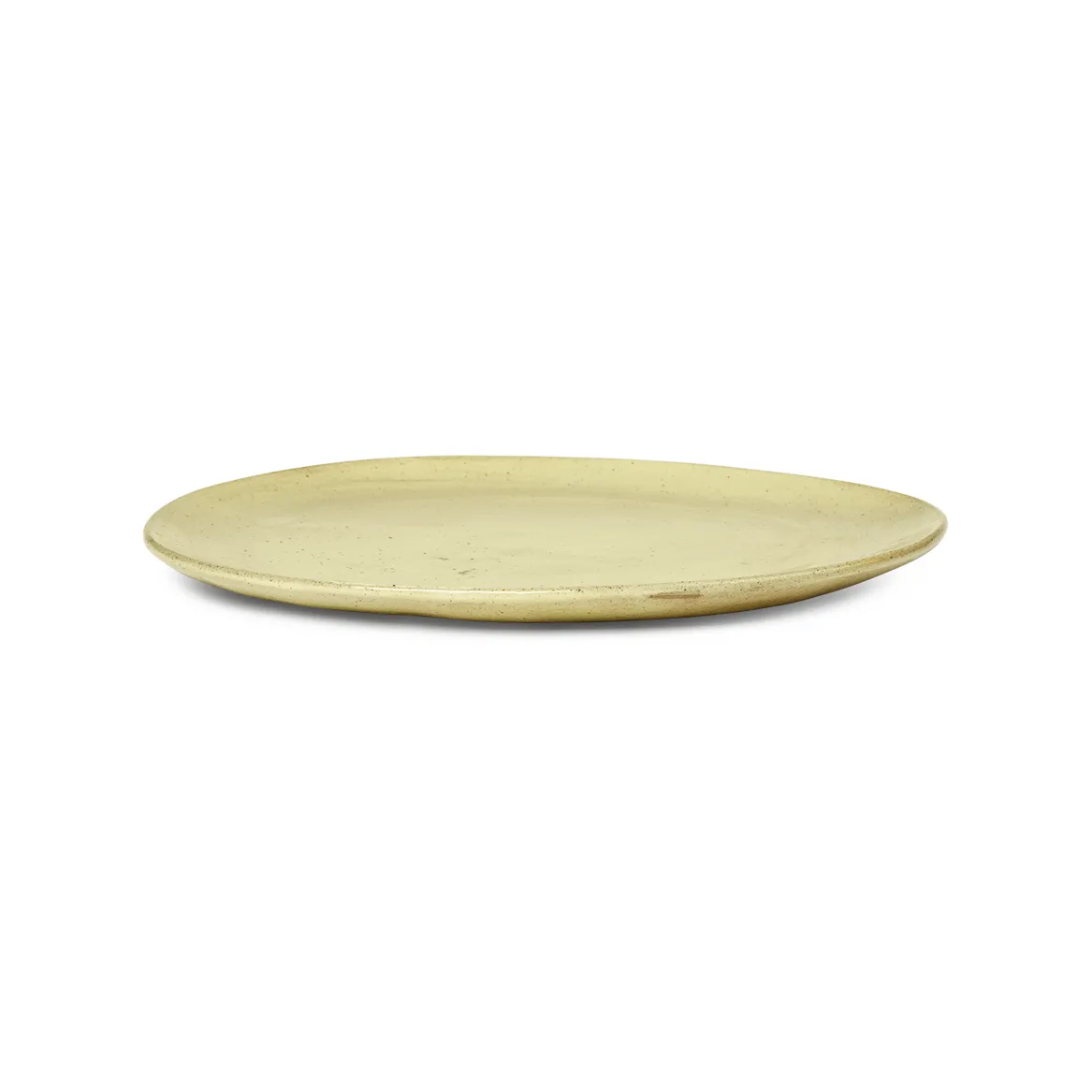 Flow plate 22 cm, yellow-speckled Ferm Living