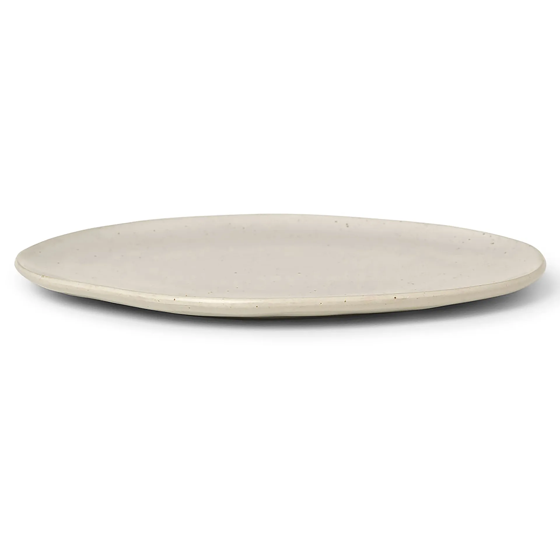 Flow plate 27 cm, Off-white speckle Ferm Living