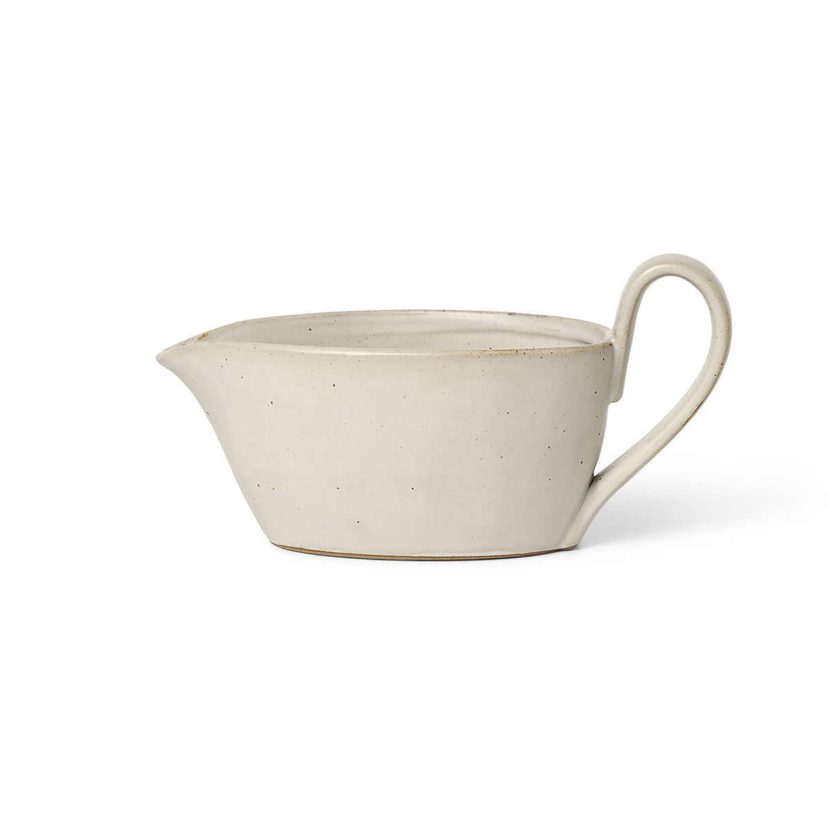 Ferm Living Flow sauce pot 30 cl Off-white speckle