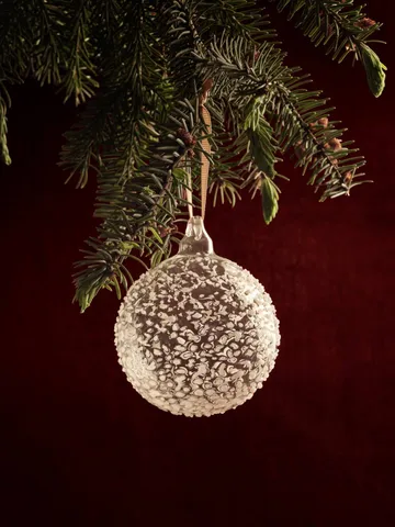 Flurry Christmas baubles 3-pack - L, White - Ferm Living