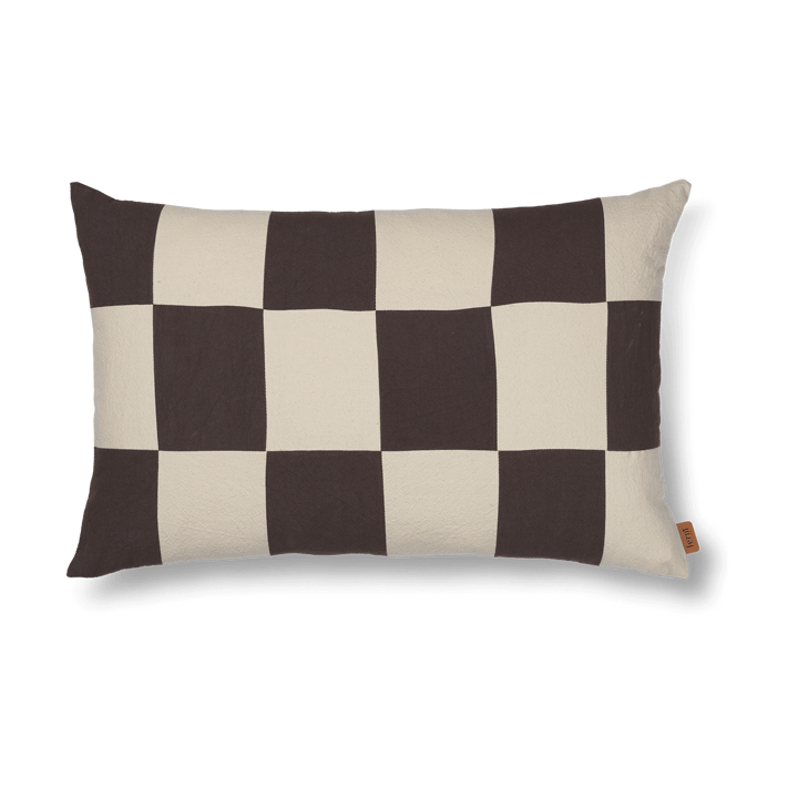 Fold patchwork cushion cover 40x60 cm - Coffee-undyed - Ferm LIVING