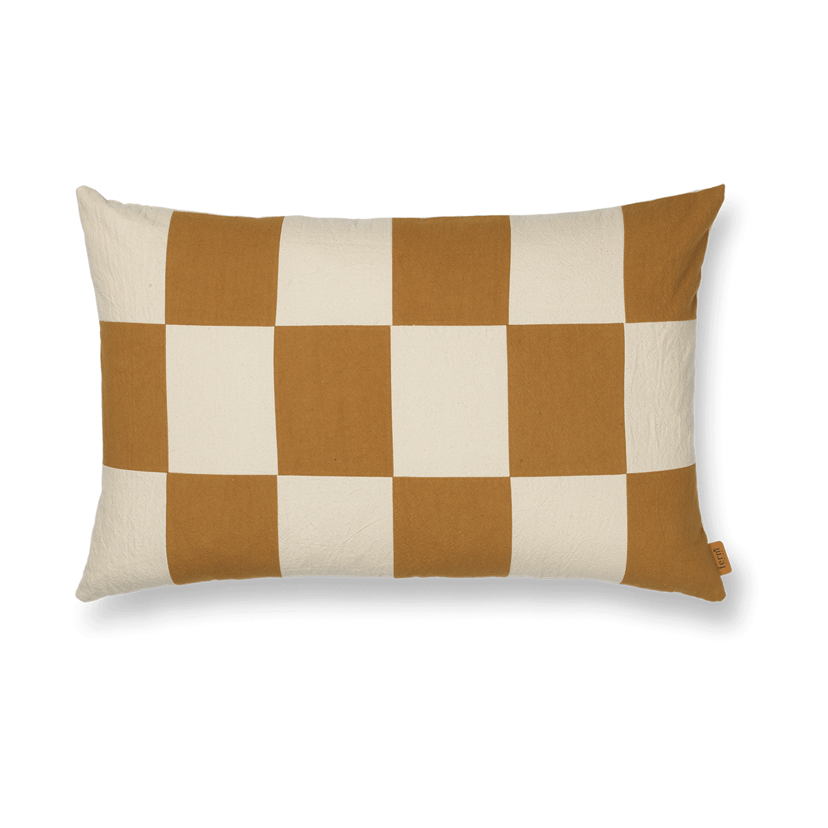 Ferm Living Fold patchwork cushion cover 40x60 cm Sugar kelp-undyed