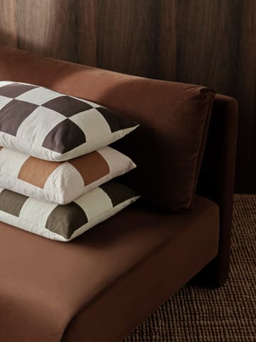 Fold patchwork cushion cover 40x60 cm - Sugar kelp-undyed - Ferm Living