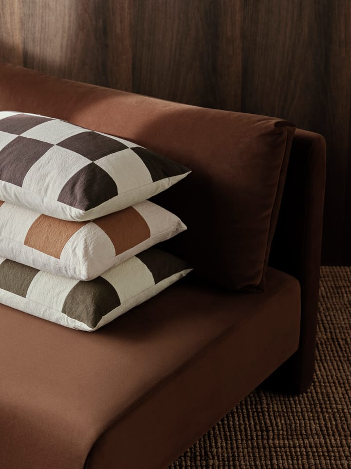 Fold patchwork cushion cover 40x60 cm, Sugar kelp-undyed Ferm Living
