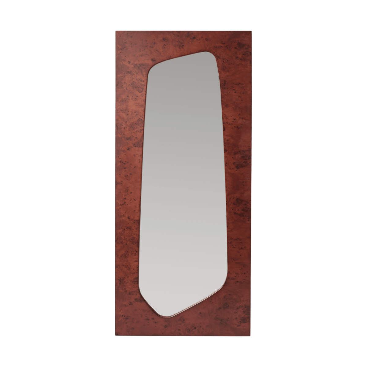 Ferm Living Folia mirror Dark stained burl, 135 cm