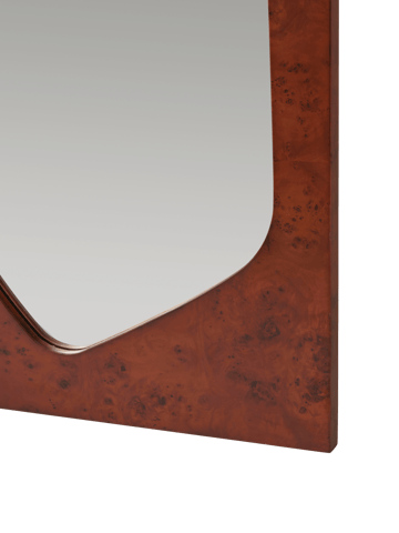 Folia mirror - Dark stained burl, 135 cm - Ferm Living