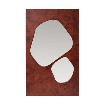 Folia mirror - Dark stained burl, 82 cm - Ferm Living