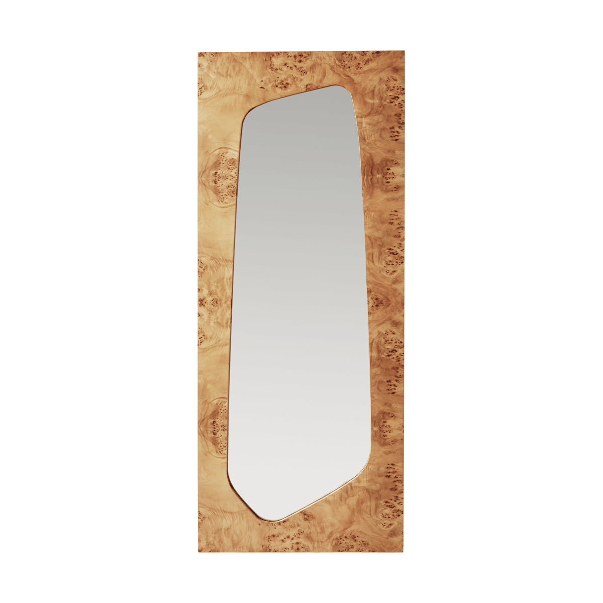 Ferm Living Folia mirror Natural burl, 135 cm
