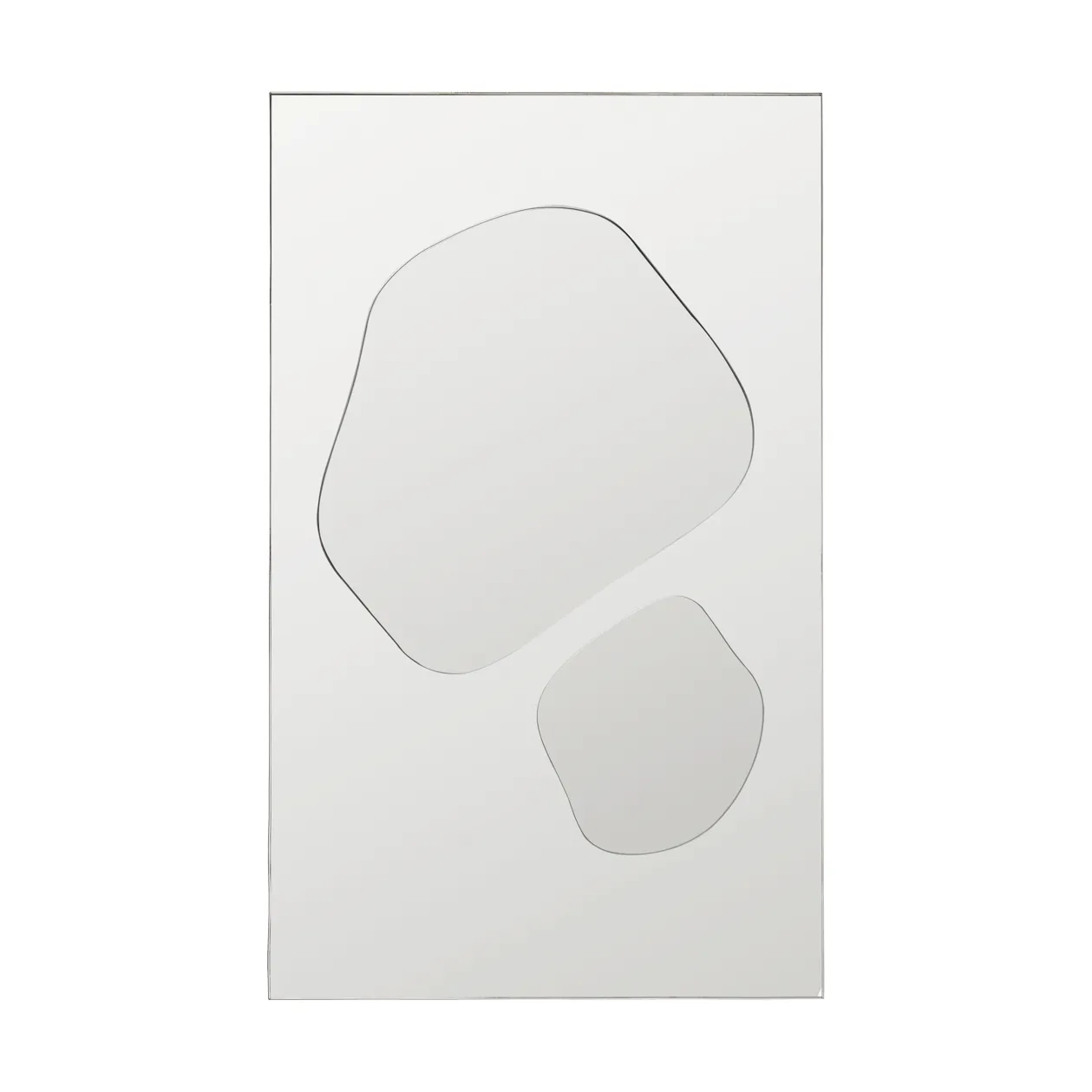 Folia mirror, Silver, 82 cm Ferm Living
