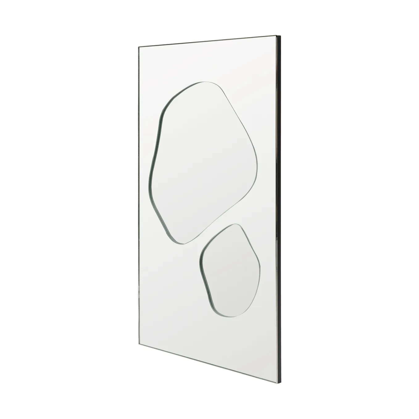 Folia mirror, Silver, 82 cm Ferm Living