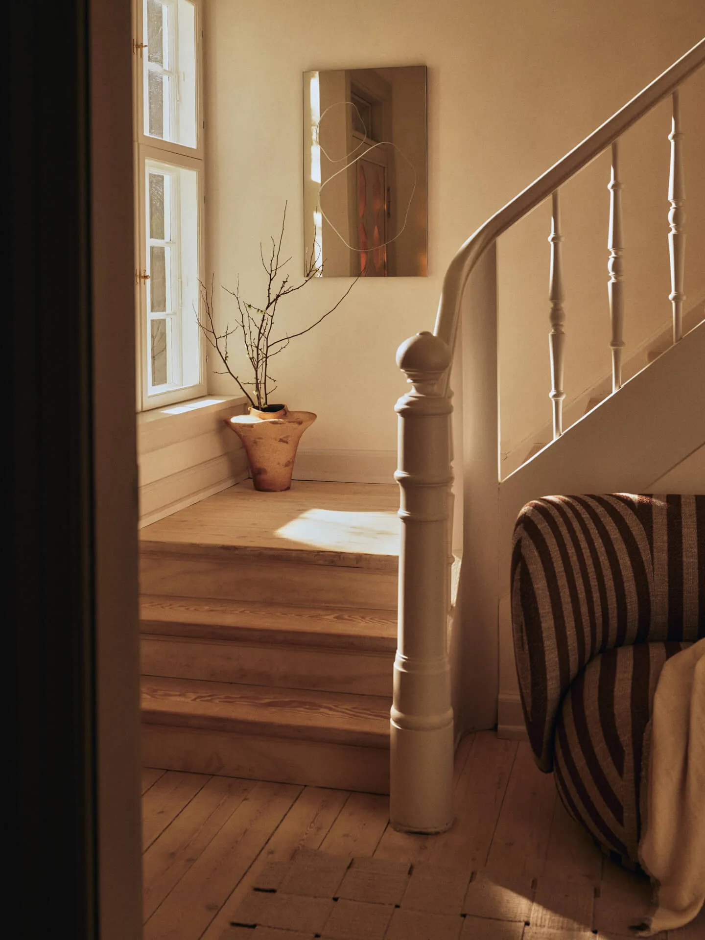 Folia mirror, Silver, 82 cm Ferm Living