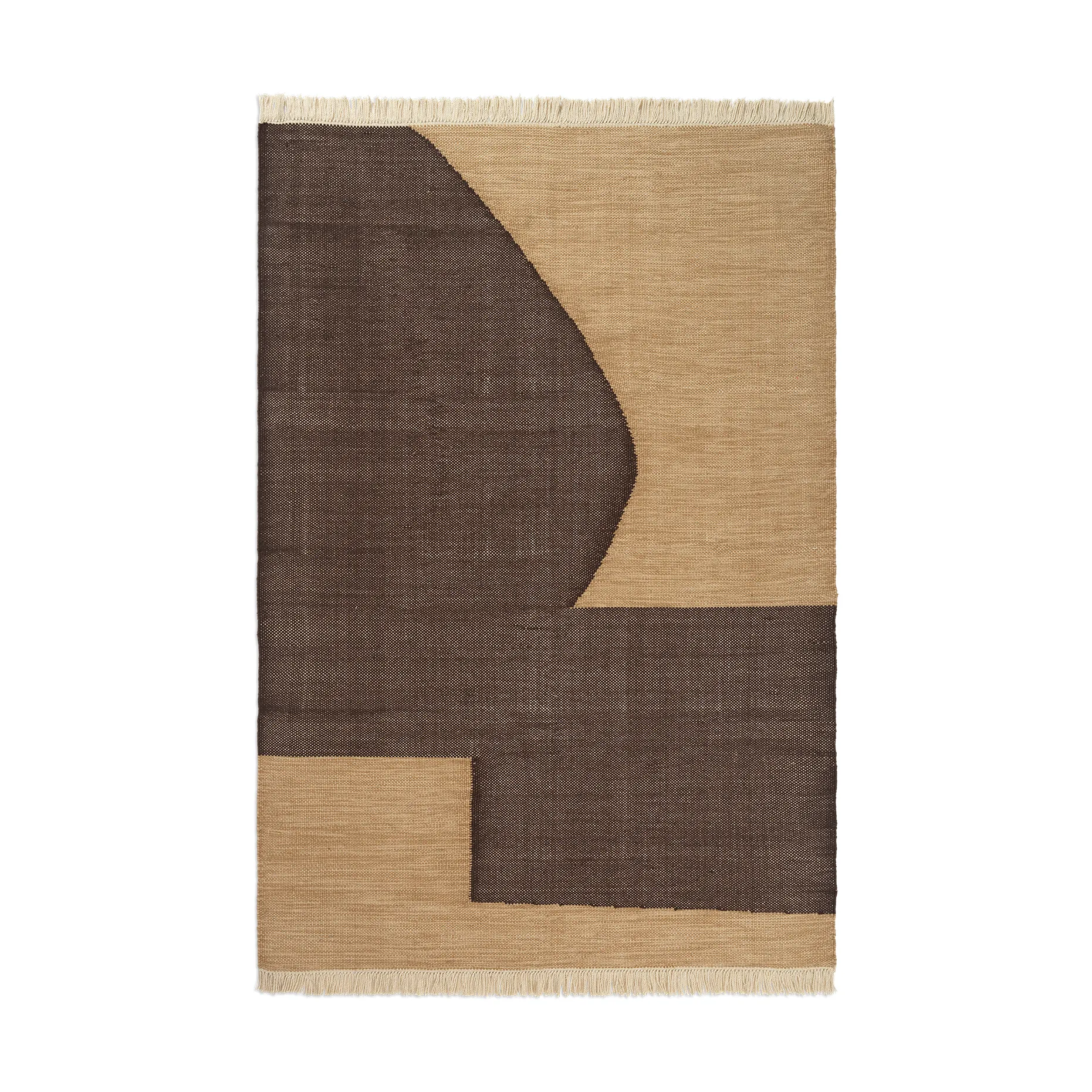 Forene carpet, Tan-Chocolate, 140x200 cm Ferm Living