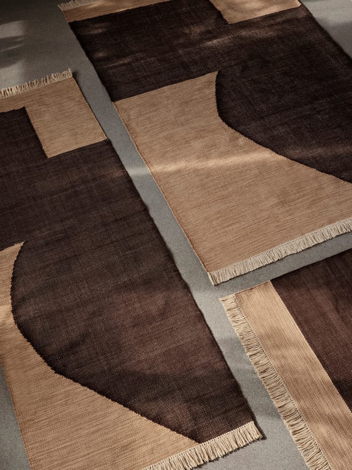 Forene carpet - Tan-Chocolate, 140x200 cm - ferm LIVING