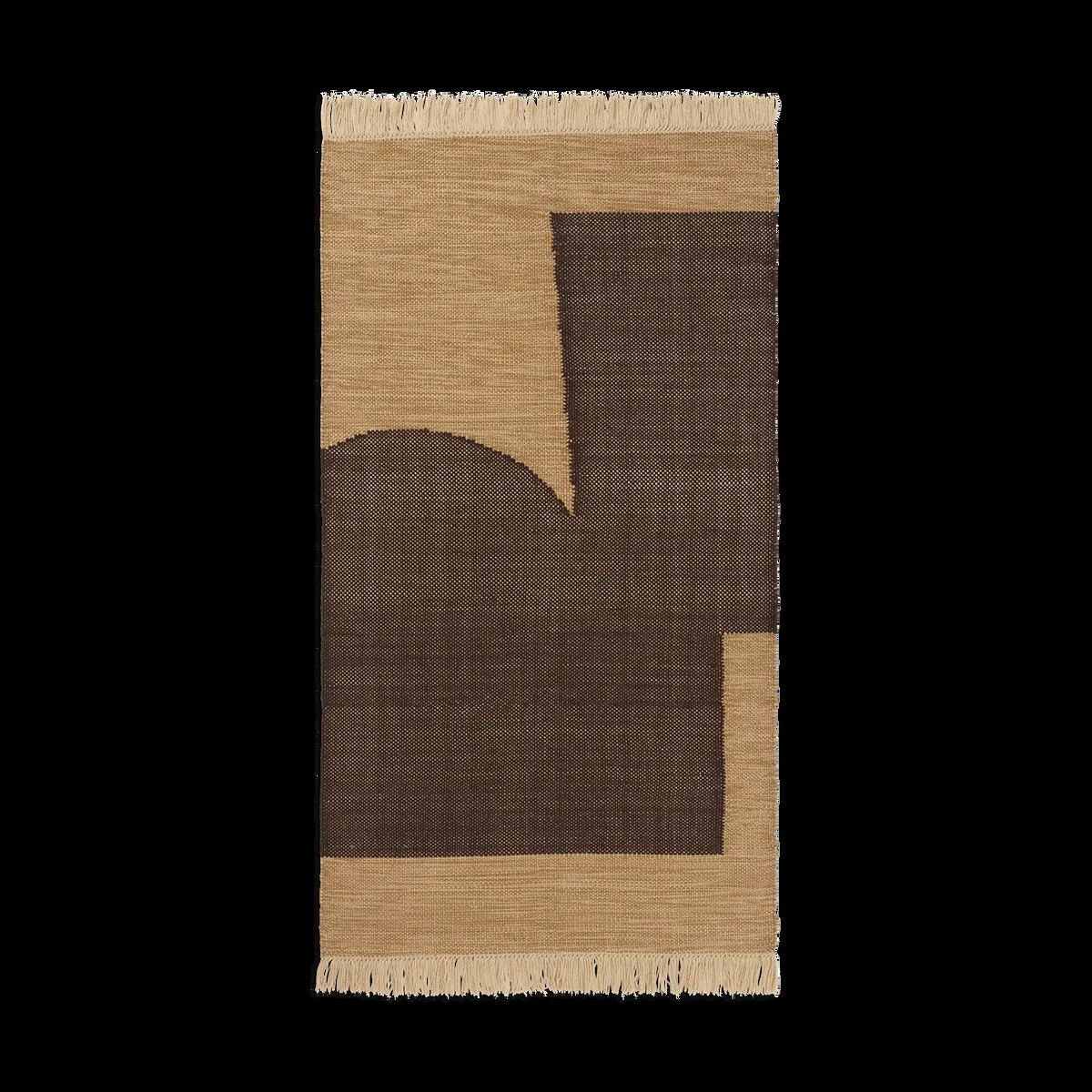 Ferm Living Forene carpet Tan-Chocolate, 80x140 cm