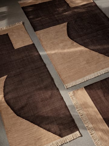 Forene carpet - Tan-Chocolate, 80x140 cm - ferm LIVING
