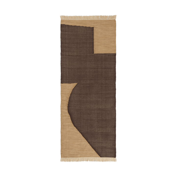 Forene walking mat - Tan-Chocolate, 80x200 cm - ferm LIVING