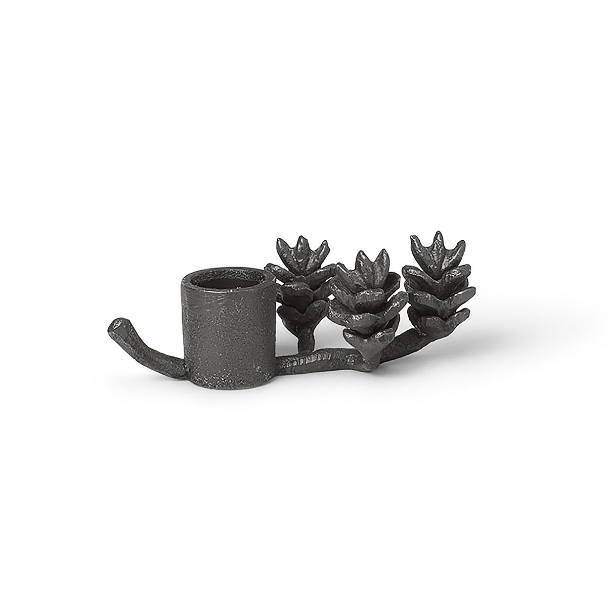 Ferm Living Forest candle sticks 6 cm Black brass | Scandinavian Design | Candle holders | Black