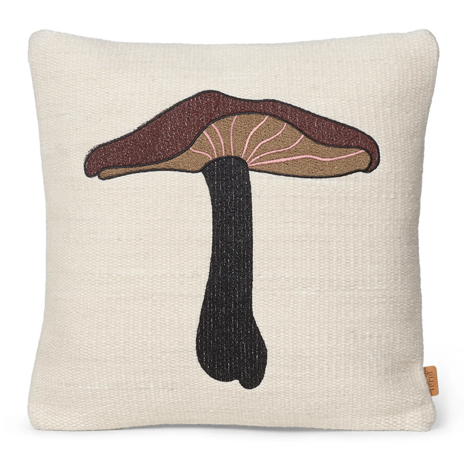 Forest embroidered cushion 40x40 cm, Lactarius Ferm Living