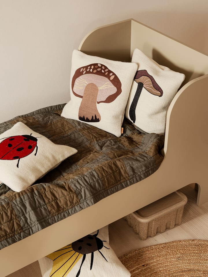 Forest embroidered cushion 40x40 cm, Porcini Ferm Living