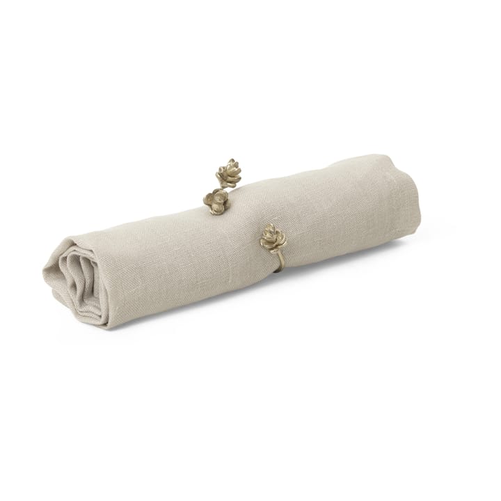 Forest napkin ring 4-pack, Brass Ferm Living