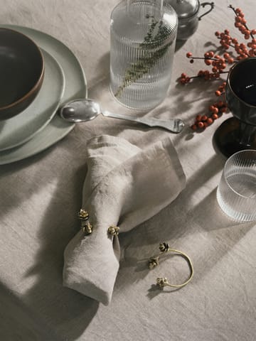 Forest napkin ring 4-pack - Brass - Ferm Living