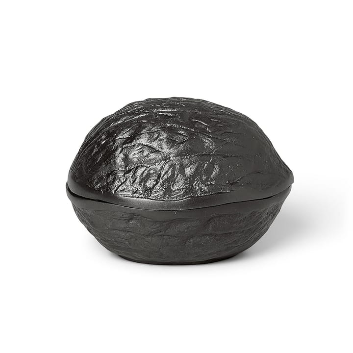 Forest nut box nut bowl with lid 7.5 cm - Blackened aluminum - Ferm Living