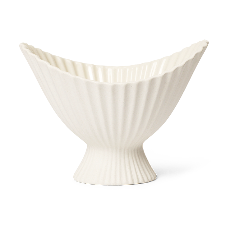 Ferm Living Fountain bowl 19 cm Off-white | Scandinavian Design | Decorative bowls | White