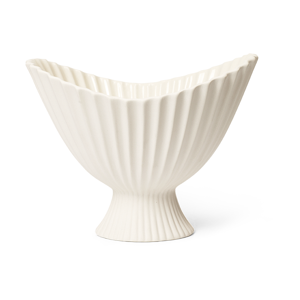 Ferm Living Fountain bowl 28 cm Off-white | Scandinavian Design | Decorative bowls | White