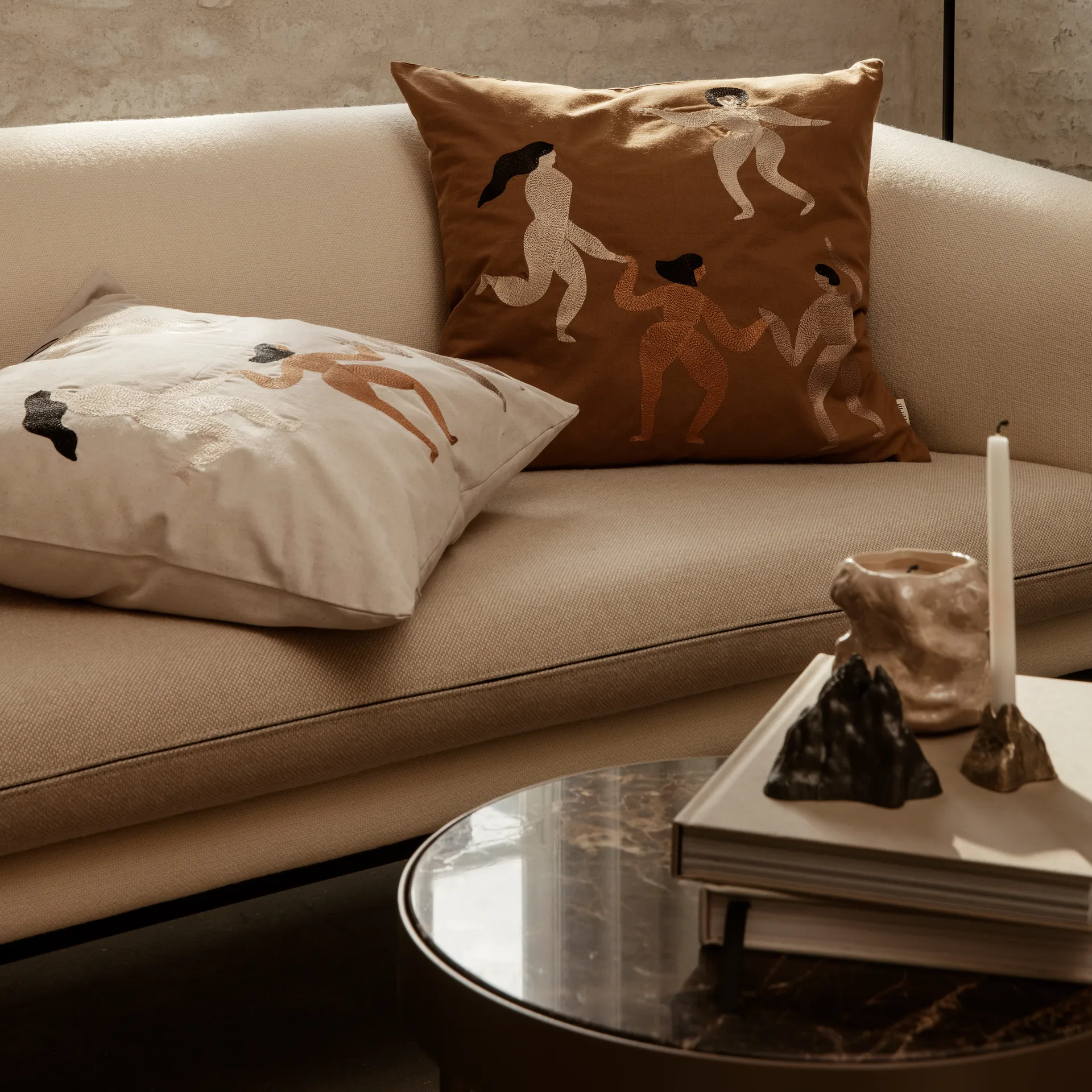 Free cushion 50x50 cm, sugar kelp Ferm Living