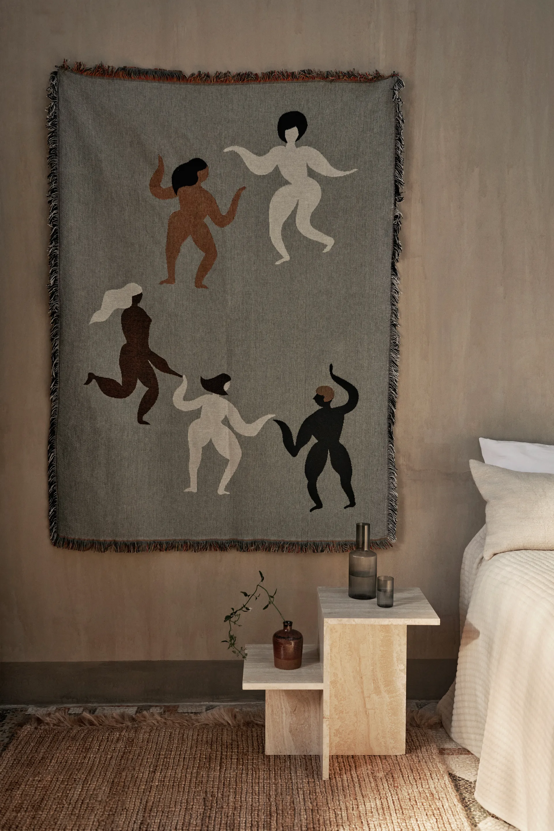 Free tapestry blanket 120x170 cm, Grey Ferm Living