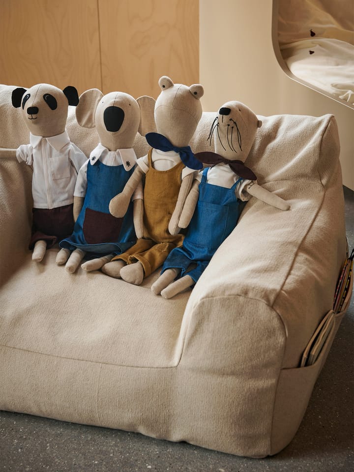 Frog Teddy plush toy, Natural Ferm Living