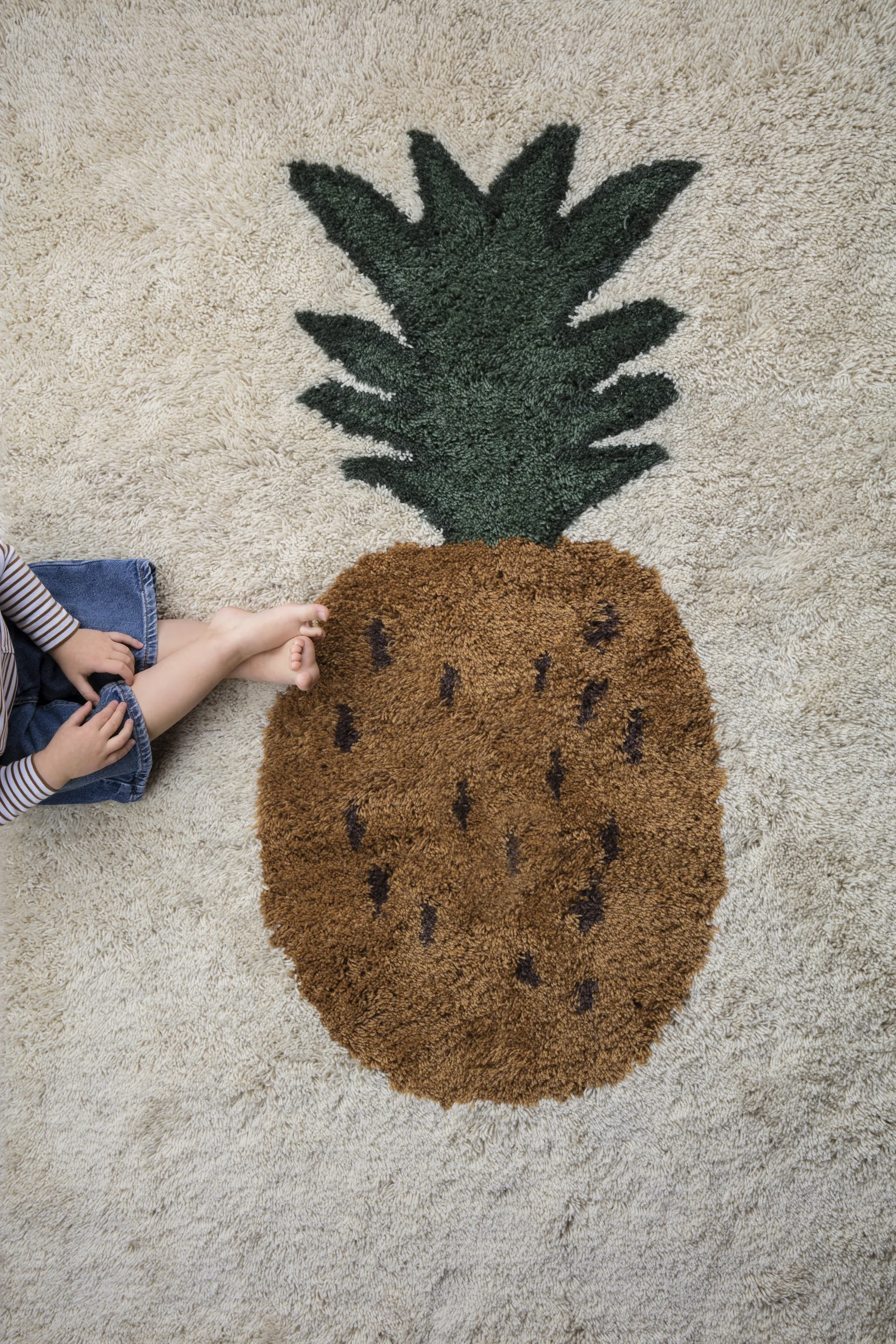 Fruiticana rug L 120x180 cm, Pineapple Ferm Living