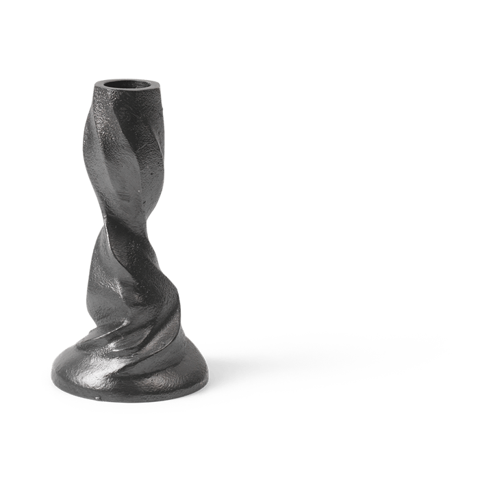 Gale candlestick 13 cm - Blackened Aluminium - Ferm LIVING